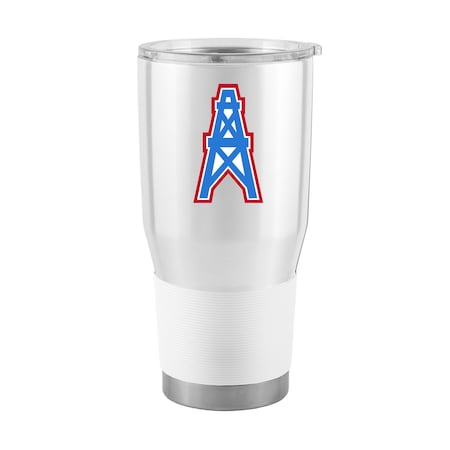 Logo Brands Houston Oilers Titans Legacy Gameday White 30oz Stainless Tumbler 631-S30T-C1